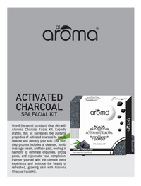 AROMA Activated Charcoal Spa Facial Kit – Deep Detox & Purifying Facial Treatment for All Skin Types