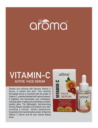 AROMA Vitamin C Face Serum – Brightening & Anti-Pigmentation Serum for Glowing, Even-Toned Skin 100ML