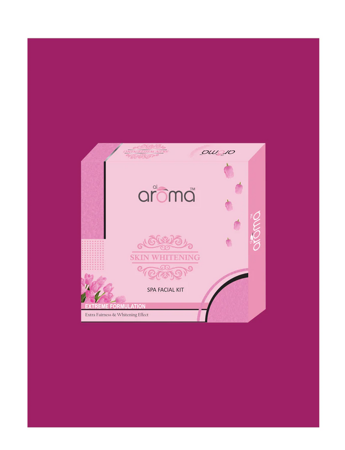 AROMA Skin Whitening Spa Facial Kit – Brightening & Pigmentation Control Treatment for Radiant Skin