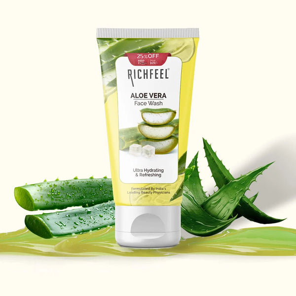 RICHFEEL ALOE VERA FACE WASH 100G