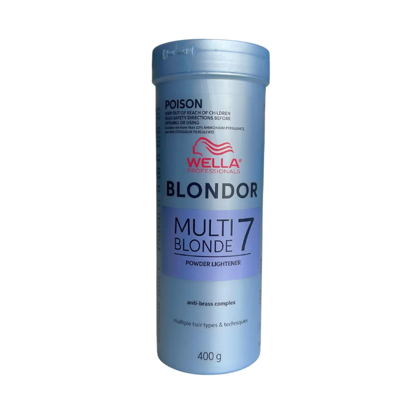 WELLA PROFESSIONAL BLONDOR MULTI 7 BLONDE POWDER LIGHTENER ANTI-BRASS COMPLEX 400G