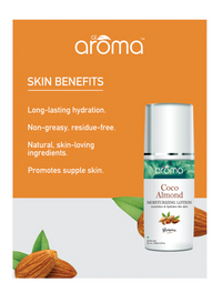 AROMA Coco Almond Moisturizing Lotion – Deep Nourishment for Dry & Rough Skin 120ML