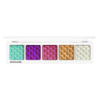 SHOPAAREL Sparkle 5 Color Eyeshadow Palette | Highly Pigmented Shimmer & Glitter Shades | Long Lasting, Blendable Eye Makeup | Compact Travel Friendly Eye Shadow Kit for Women
