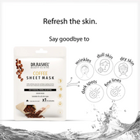 DR.RASHEL Coffee Face Sheet Mask With Serum For Women and Men | All Skin Types | Soft and Healthy Skin | Deep Cleansing & Oil Control | Repairing & Nourishment | Soothing And Hydrating | Paraben Free |