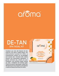 AROMA De Tan Spa Facial Kit – Tan Removal & Skin Brightening Treatment for All Skin Types