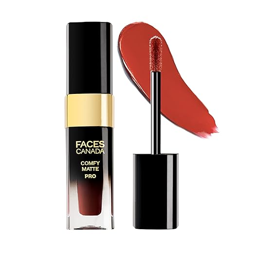 FACES CANADA COMFY MATTE PRO LIQUID LIPSTICK  MACADAMIA OIL & OLIVE BUTTER