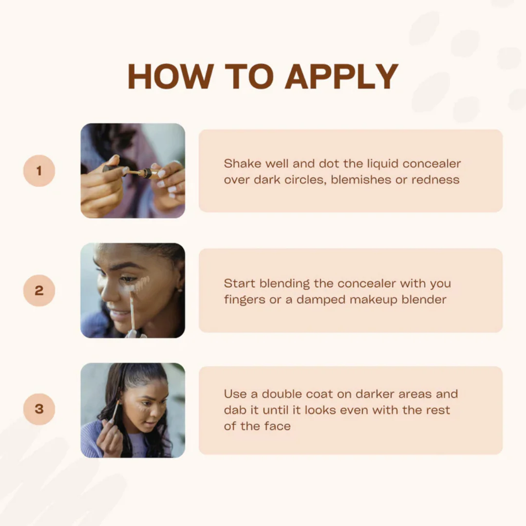 Gorgeous Girl Full Coverage Liquid Concealer to Covers Spots & Blemishes, 10ml