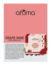 AROMA Grape Wine Spa Facial Kit – Rejuvenating Facial Glow Treatment for All Skin Types