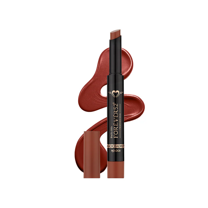 Forever52 Hydra Lipstick, Semi-Matte Finish| Enriched with Hyaluronic Acid, Vitamin E & UVB Filter| 97% Lip Darkness Reduction | Vegan & Cruelty Free