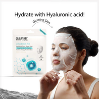 DR.RASHEL Hyaluronic Face Sheet Mask With Serum For Women And Men | All Skin Types | Repairing & Nourishment | Soothing And Hydrating | Paraben Free |