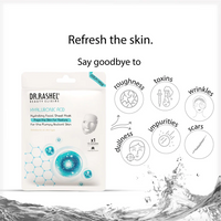 DR.RASHEL Hyaluronic Face Sheet Mask With Serum For Women And Men | All Skin Types | Repairing & Nourishment | Soothing And Hydrating | Paraben Free |