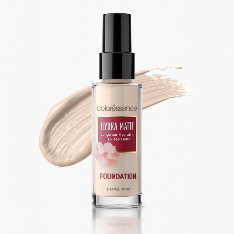 COLORESSENCE HYDRA MATTE LONGWEAR HYDRATING FLAWLESS FINISH FOUNDATION 30ML