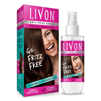 LIVON ANTI FRIZZ SERUM SALON SMOOTH ULTRA GLOSSY HAIR 100ML