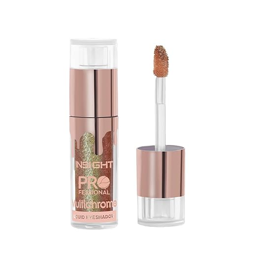 INSIGHT Professional Multichrome Liquid Eyeshadow  | Metallic Effect | Green Tea & Cucumber Extracts | Striking Look | Versatile Use | Transfer-Proof | Dynamic Finish – 5g