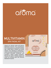 AROMA Multivitamin Spa Facial Kit – Skin Revitalizing & Nourishing Facial Treatment for Healthy Glow