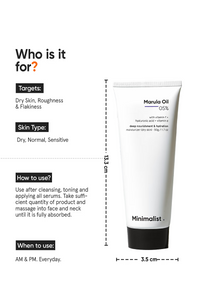 MINIMALIST MARULA OIL 05% MOISTURIZER WITH VITAMIN F + VITAMIN E + HYALURONIC ACID 50G