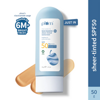 PLUM RICE WATER & NIACINAMIDE SHEER-TINTED SUNSCREEN 3% SPF 50 PA++++ SKIN TONER 50G