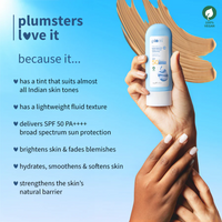 PLUM RICE WATER & NIACINAMIDE SHEER-TINTED SUNSCREEN 3% SPF 50 PA++++ SKIN TONER 50G