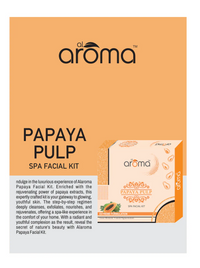 AROMA Papaya Pulp Spa Facial Kit – Blemish Control & Skin Brightening Facial Treatment