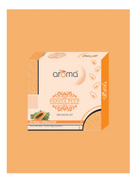 AROMA Papaya Pulp Spa Facial Kit – Blemish Control & Skin Brightening Facial Treatment