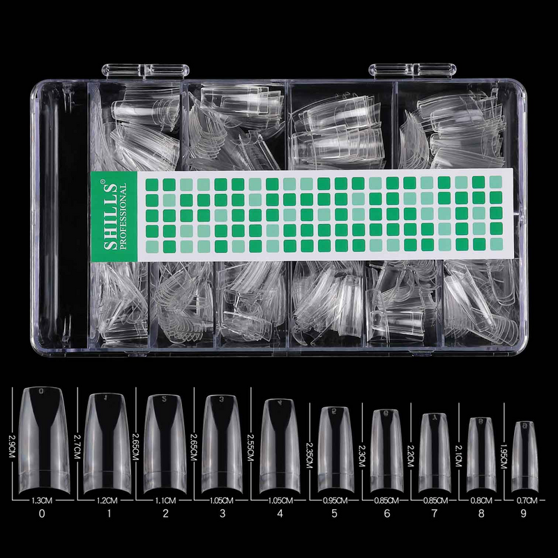 SHILLS PROFESSIONAL PT14-CLEAR FRENCH TIPS 500PCS