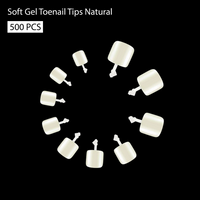 SHILLS PROFESSIONAL Soft Gel Toenail Tips-PT24-NATURAL