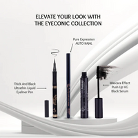 Gorgeous Girl Push Up Volume Glamour Smudge Proof Mascara for Women, Black