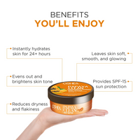 OSHEA PAPAYA CLEAN BRIGHTENING & GLOWING BODY BUTTER 24HOUR + MOISTURIZING WITH SPF-15 200G