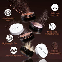 SHOPAAREL Photoready Eye Glitter Shimmer and Shine Finely Pressed and Highly Pigmented Eye Shadow Colors Shimmery Finish