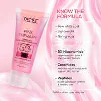 RENEE PINK THERAPY SUNSCREEN + MOISTURIZER