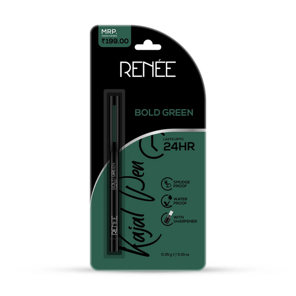 RENEE Bold Green Kajal Pen with