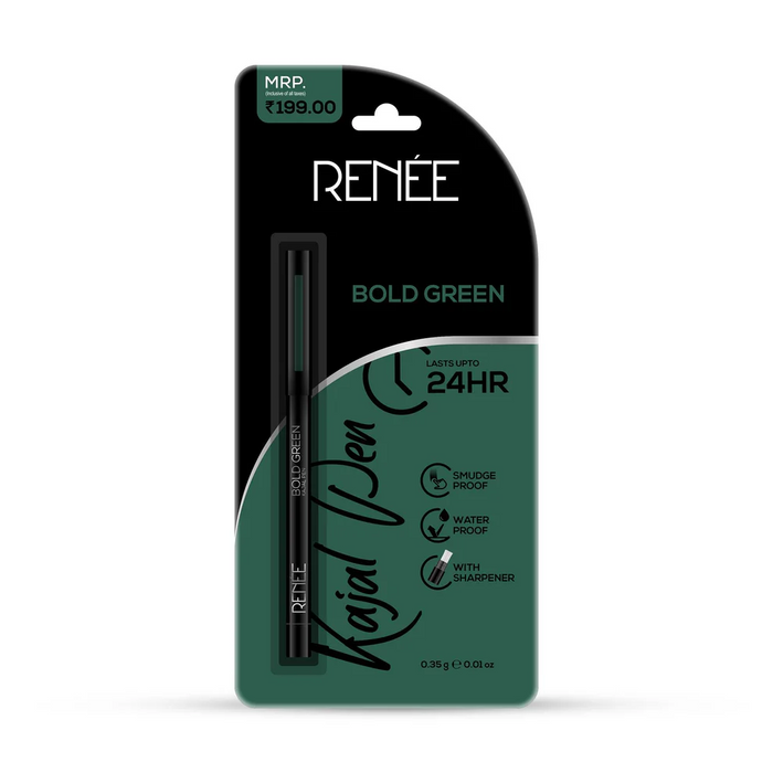RENEE Bold Green Kajal Pen with