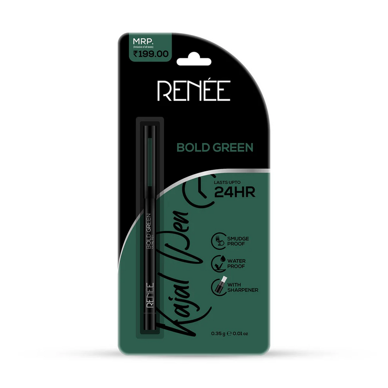 RENEE Bold Green Kajal Pen with