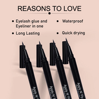 FLICKA Apply N’ Fly - Eyelash Glue + Eyeliner