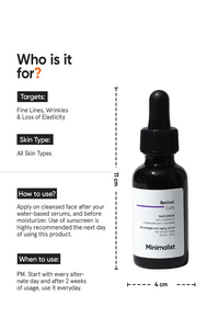 MINIMALIST RETINOL 0.6% FACE SERUM 30ML
