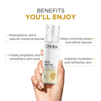 OSHEA HERBALS RICE WATER WITH NIACINAMIDE & CERAMIDES BRIGHTENING TONER 120ML