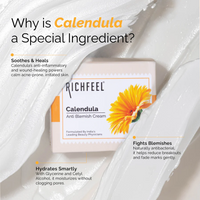 RICHFEEL NATURAL CALENDULA ANTI BLEMISH CREAM 50G