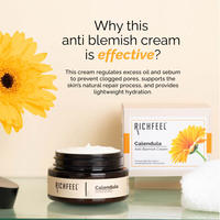 RICHFEEL NATURAL CALENDULA ANTI BLEMISH CREAM 50G