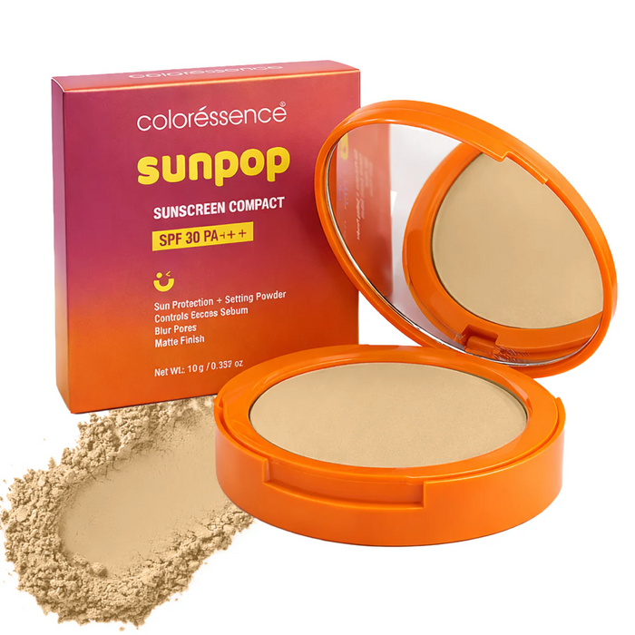 COLORESSENCE SUNPOP SUNSCREEN COMPACT SPF 30 PA +++ MATTE FINISH 10G