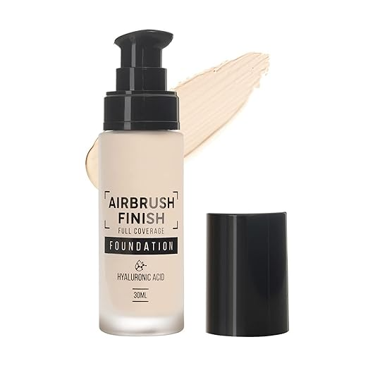 SWISS BEAUTY AIRBRUSH FINISH FULL COVERAGE FOUNDATION NOURISHING & HYDRATING WATER PROOF LIGHT WEIGHT 30ML