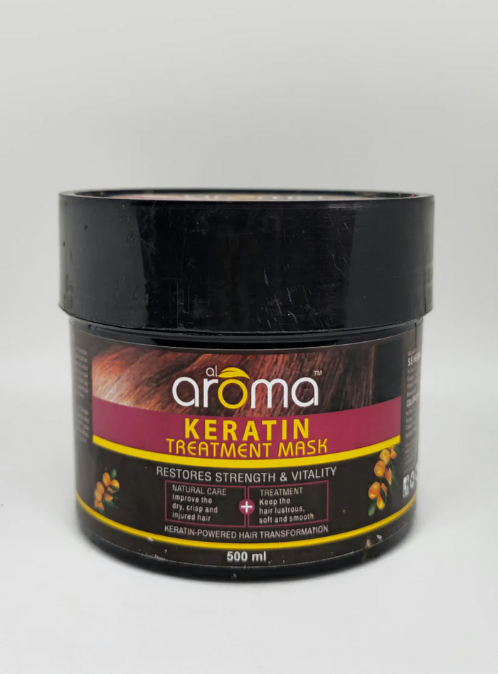 AROMA Keratin Treatment Hair Mask – Deep Repair & Frizz Control with Keratin, Argan Oil & Shea Butter