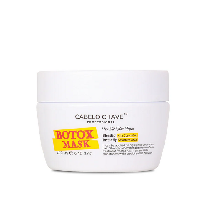 CABELO CHAVE PROFESSIONAL BOTOX MASK BLENDED WITH COCONUT OIL INSTANLY SMOOTHENS HAIR  250ML