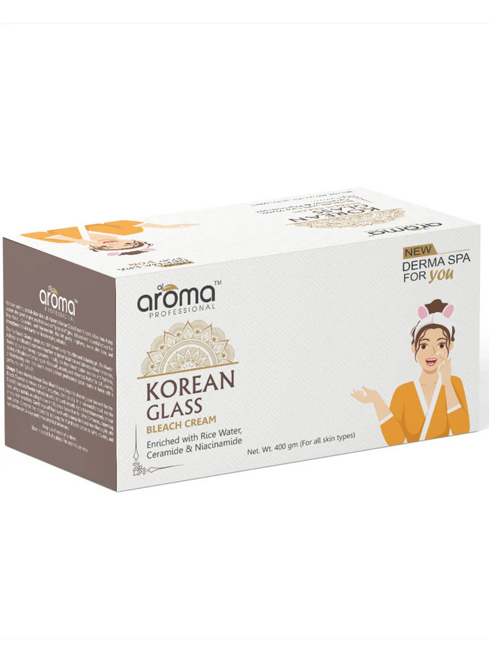 AROMA Korean Glass Bleach Cream – Skin Brightening & Radiance Formula | For Instant Glow | Suitable for All Skin Types