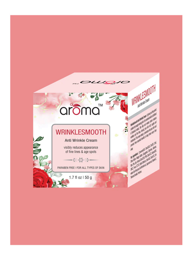 AROMA Wrinkle Smooth Anti-Wrinkle Cream – Firming & Age-Defying Cream with Retinol & Collagen Boosters