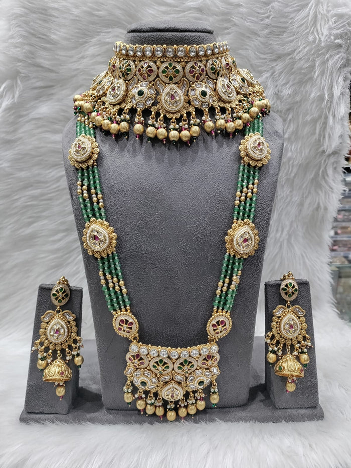 KUNDAN TRADITIONAL BRIDAL NECKLACE SET