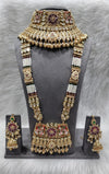 TRADITIONAL INDIAN BRIDAL LONG ROYAL NECKLACE SET