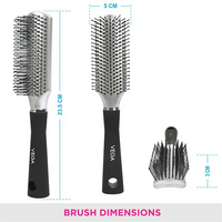 VEGA HAIR FLAT BRUSH SMOOTH AND SHINY HAIR - R10-FB