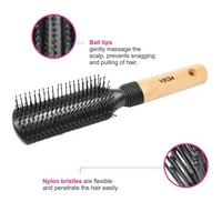 VEGA FLAT HAIR BRUSH - E8-FB