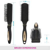 VEGA FLAT HAIR BRUSH - R9-FB