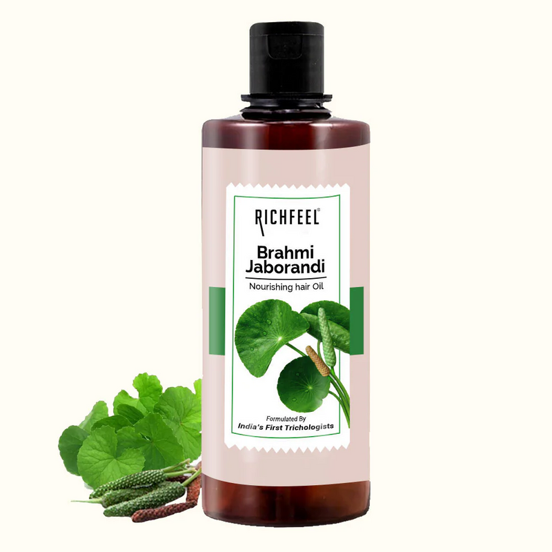 RICHFEEL NATURAL BRAHMI JABORANDI NOURISHING HAIR OIL 500ML